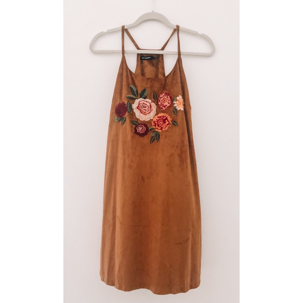Like New- Blu Pepper Suede Dress
